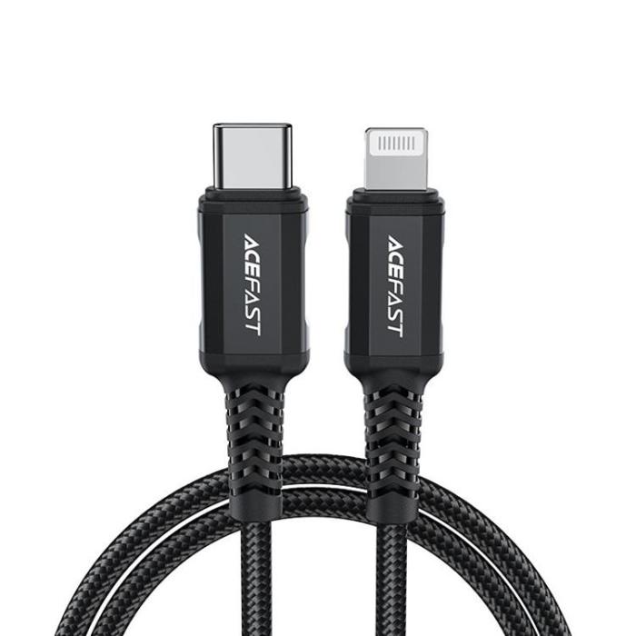 Acefast - Acefast MFI USB USB-C till Lightning kabel 30W 1.8m - Svart