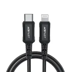 Acefast - Acefast MFI USB USB-C till Lightning kabel 30W 1.8m - Svart