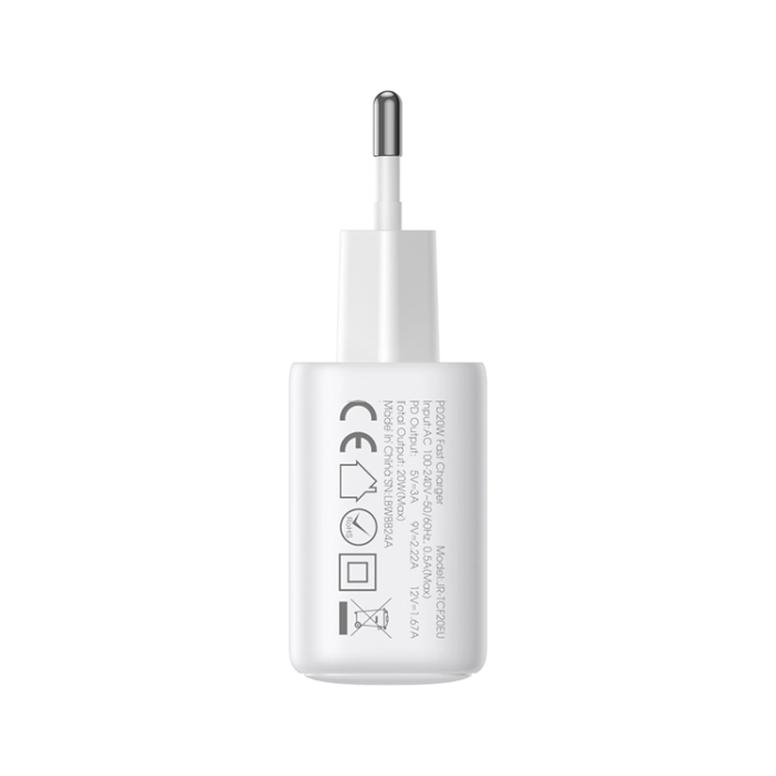 Joyroom - Joyroom Snabbladdare 20W USB-C Med Lightning Kabel 1m - Vit
