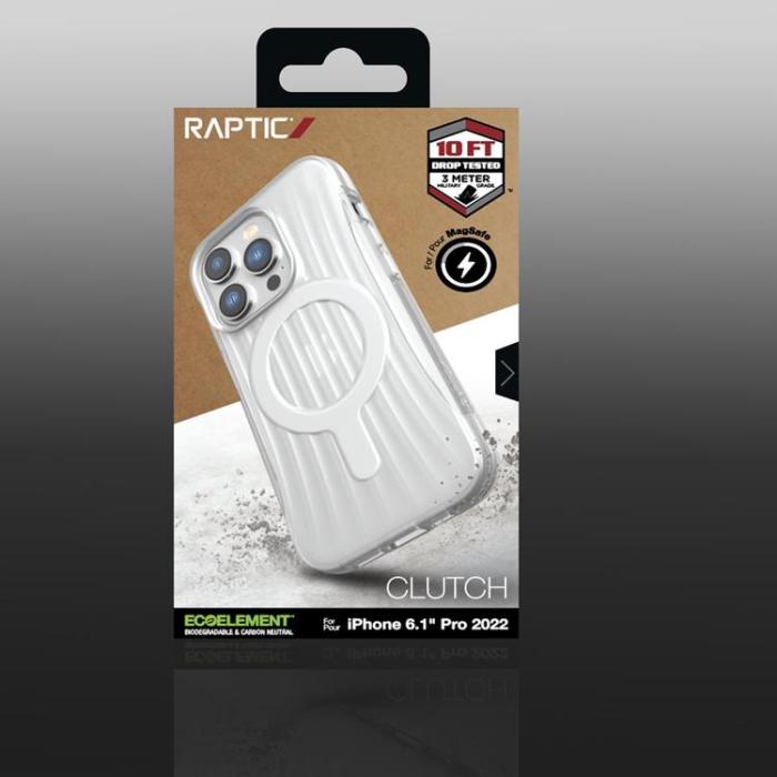 Raptic - Raptic iPhone 14 Pro Max Skal Magsafe Clutch - Transparent