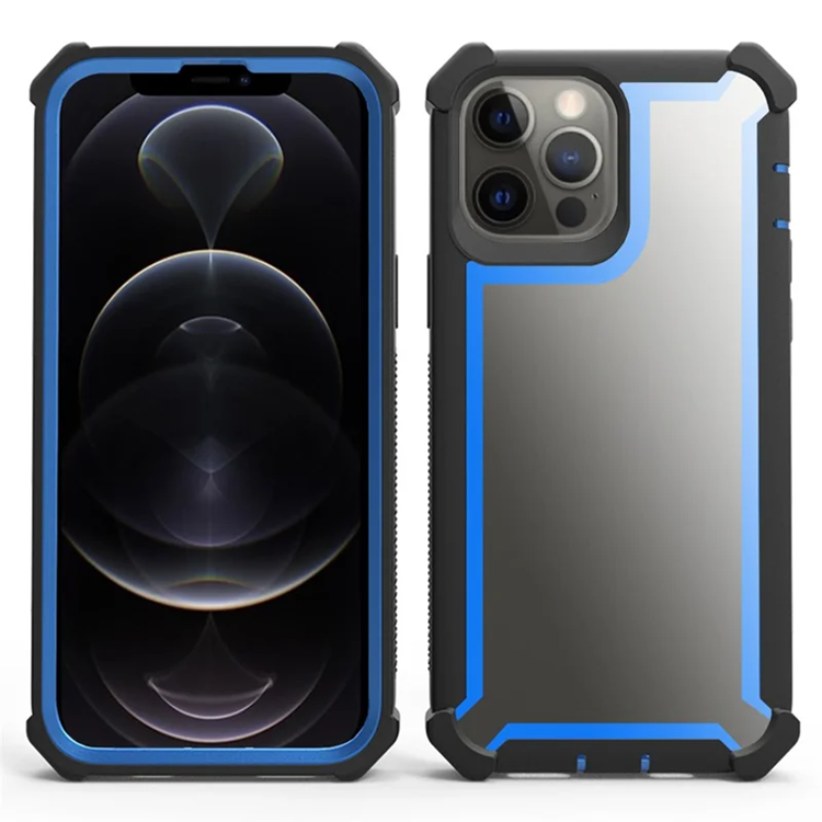 iPhone 14 Pro Max Mobilskal TPU + PC Shockproof - Svart/Blå | 2353 | AlltMobil