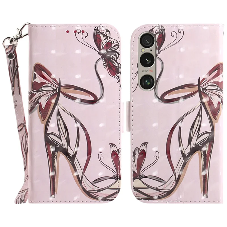 Sony Xperia 1 VI Plånboksfodral med Handledsrem - Butterfly | 2353 | AlltMobil