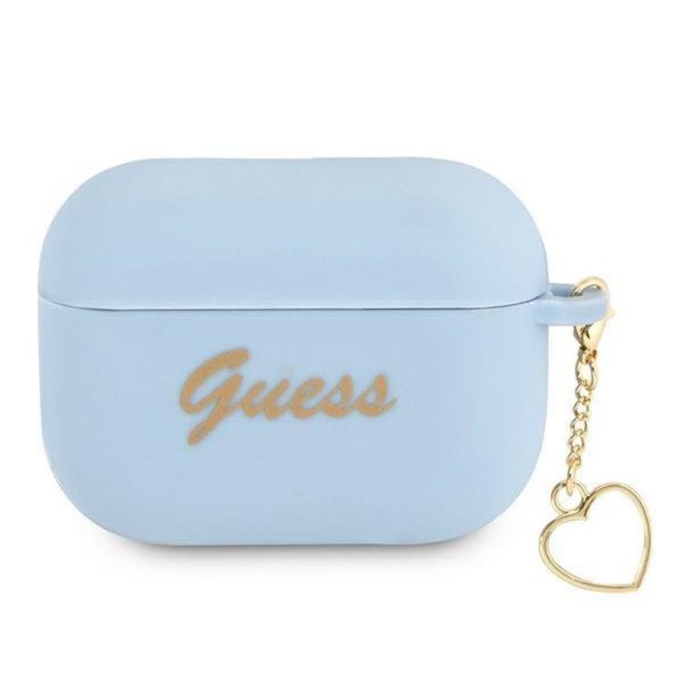 Guess Silicone Heart Charm Collection Skal Airpods Pro - Blå | 2353 | AlltMobil