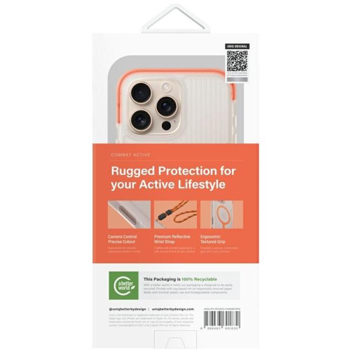 UNIQ - UNIQ iPhone 16 Pro Mobilskal MagSafe Combat Active - Orange