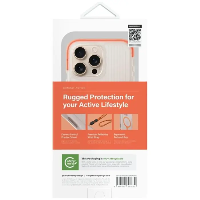 UNIQ - UNIQ iPhone 16 Pro Mobilskal MagSafe Combat Active - Orange