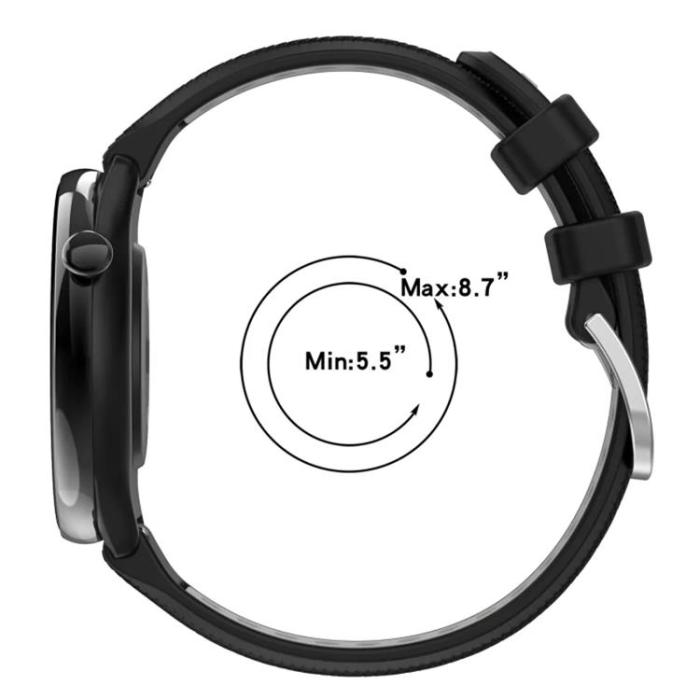 Taltech - Galaxy Watch 6 44mm Armband - Militärgrön/Svart