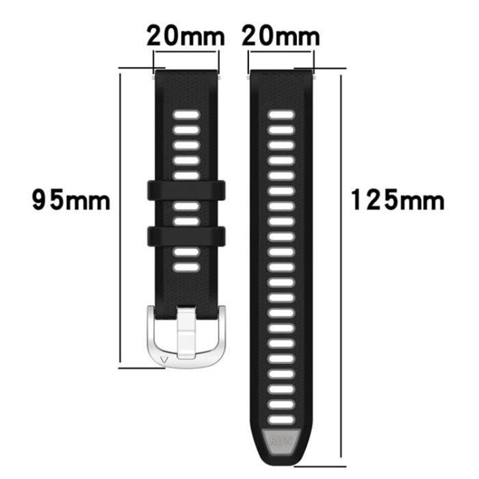 Taltech - Galaxy Watch 6 44mm Armband - Militärgrön/Svart