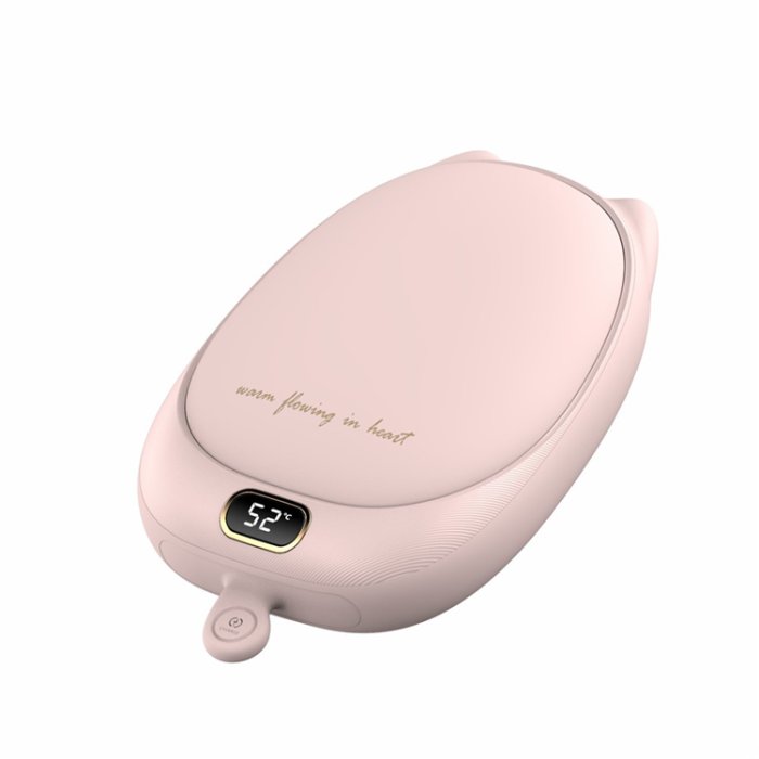 OEM - 2in1 Powerbank 10000mAh med Handvärmare och temperaturkontroll - Rosa