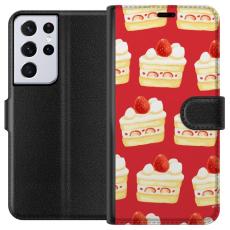 iSecrets - Plånboksfodral till Samsung Galaxy S21 Ultra 5G med Tårta