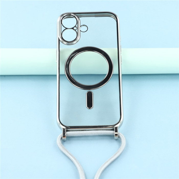 A-One Brand - iPhone 17 Mobilskal MagSafe Electroplating Edge TPU - Silver