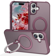 A-One Brand - iPhone 17 Mobilskal MagSafe Kickstand TPU + PC - Vinröd