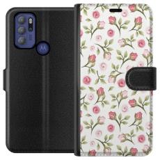 iSecrets - Pl&aring;nboksfodral till Motorola Moto G60S med Blommigt