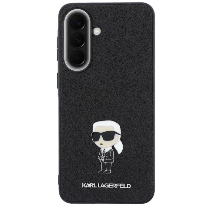 KARL LAGERFELD - Karl Lagerfeld Mobilskal För Galaxy A57 Fixed Glitter Ikonik Logo Metal Pin