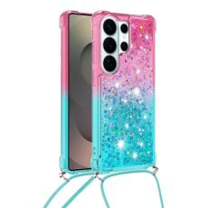 OEM - Mobilskal till Samsung Galaxy S26 Ultra Gradient Quicksand TPU - Rosa/Ljusbl&aring;