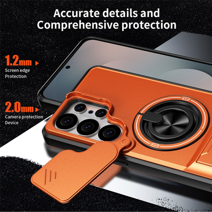 A-One Brand - Galaxy S26 Ultra Mobilskal MagSafe med Camera Lens Slider Ringhållare