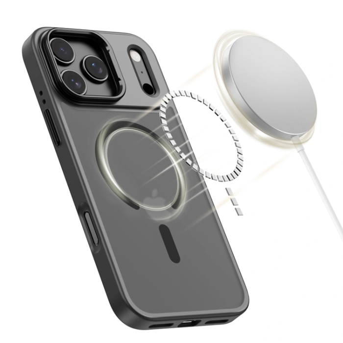 Tech-Protect - Tech-Protect iPhone 17 Pro Max Mobilskal Magsafe Kickstand - Matte Svart