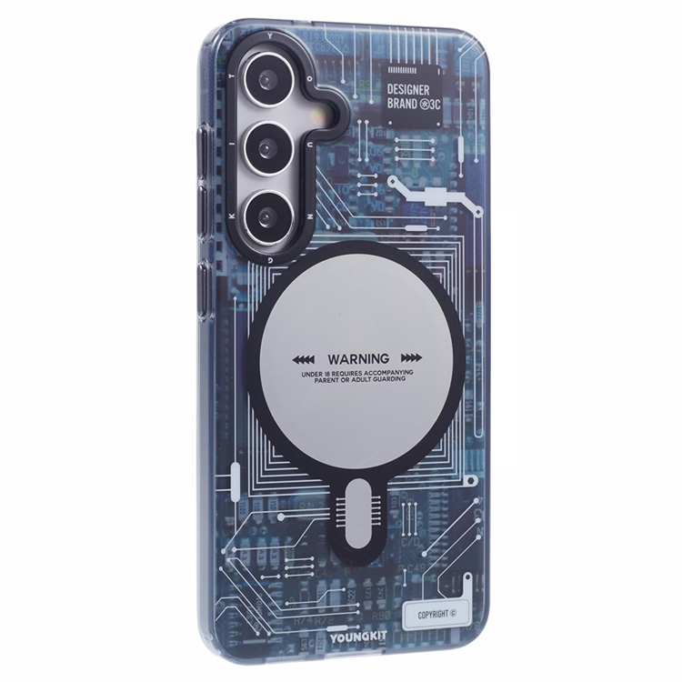 YOUNGKIT Galaxy S25 Plus Mobilskal MagSafe IMD Circuit - Grå | 2353 | AlltMobil