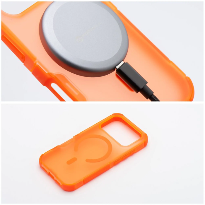 Forcell - Forcell Mobilskal Magsafe För iPhone 17 Pro Max BumperX - Orange