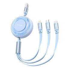 MCDODO - MCDODO Retractable 3in1 USB/USB-C/Lightning/microUSB Kabel 1m