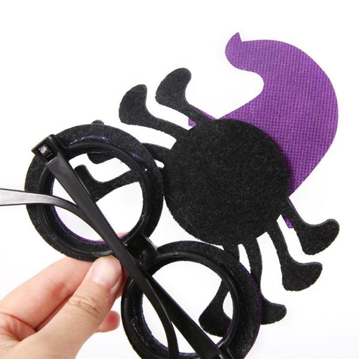 OEM - [5-Pack] Halloweenglasögon Spindel Pumpa Spöke Fladdermus - Lila Spindel