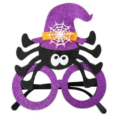 OEM - [5-Pack] Halloweenglasögon Spindel Pumpa Spöke Fladdermus - Lila Spindel