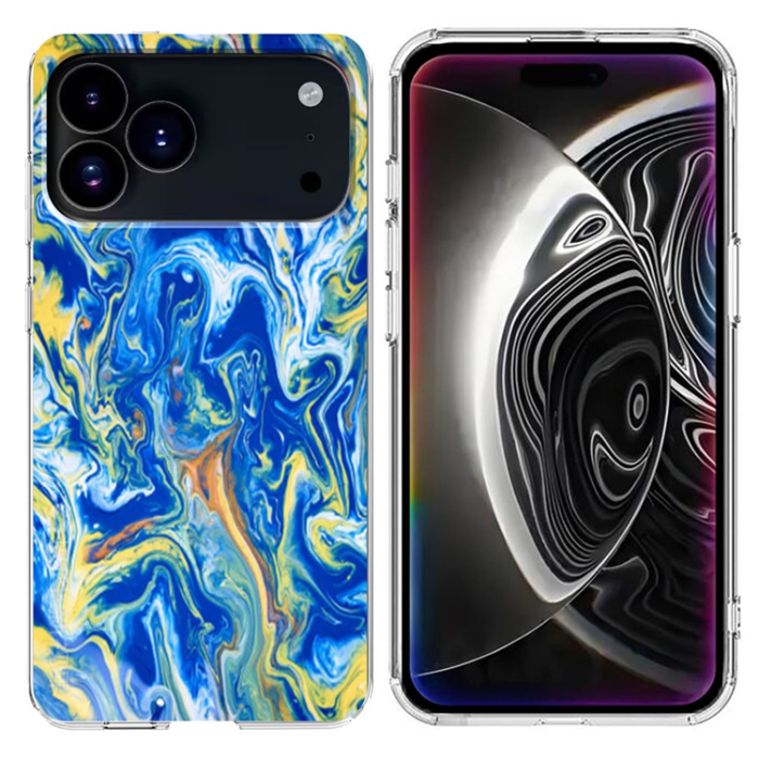 A-One Brand - iPhone 17 Pro Max Mobilskal Marble Pattern Printing Soft