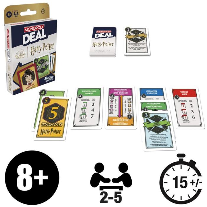 Hasbro - HASBRO Kortspel Monopoly Deal Harry Potter (NO/DK)