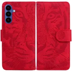 OEM - Pl&aring;nboksfodral f&ouml;r Samsung Galaxy S26 Konstl&auml;der - R&ouml;d
