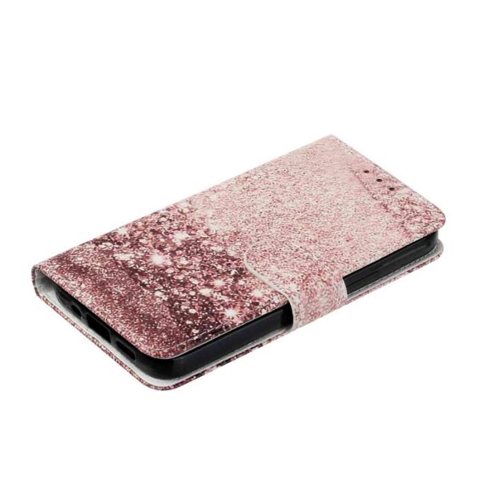 OEM - Plånboksfodral för Samsung Galaxy S26 Flip Konstläder - Roséguld Marmor