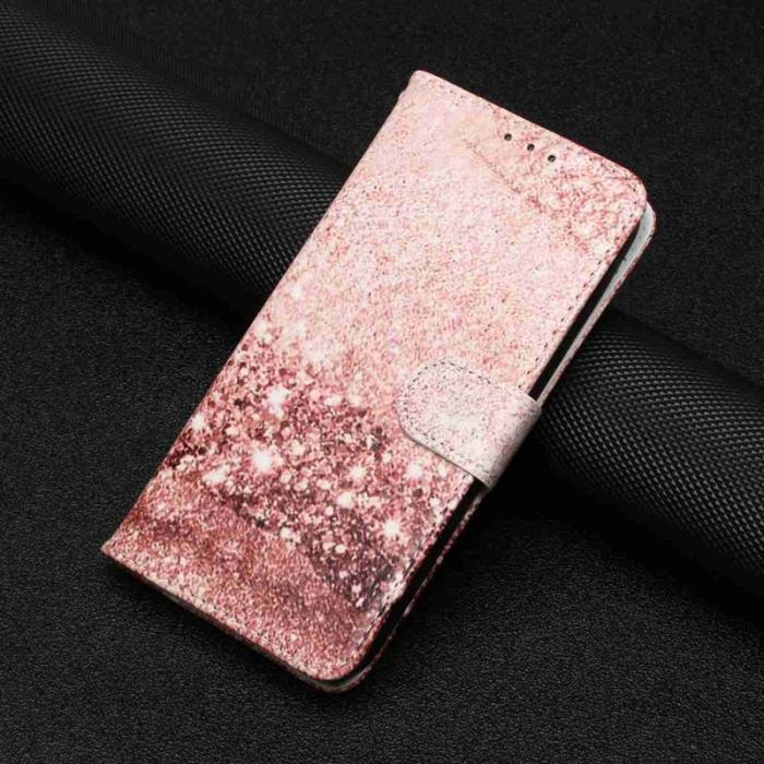 OEM - Plånboksfodral för Samsung Galaxy S26 Flip Konstläder - Roséguld Marmor