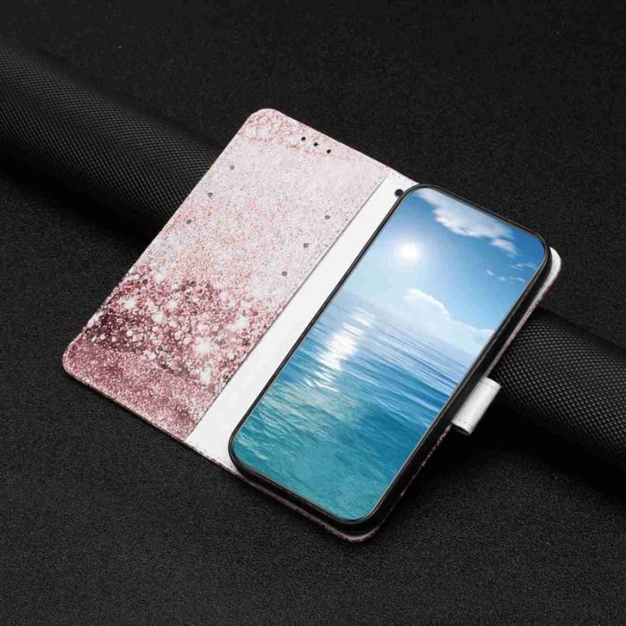 OEM - Plånboksfodral för Samsung Galaxy S26 Flip Konstläder - Roséguld Marmor