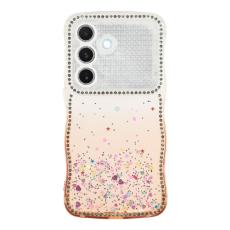 OEM - Mobilskal f&ouml;r Samsung Galaxy S26 Glitter Epoxy TPU - Gradient Orange
