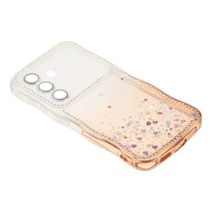 OEM - Mobilskal för Samsung Galaxy S26 Glitter Epoxy TPU - Gradient Orange