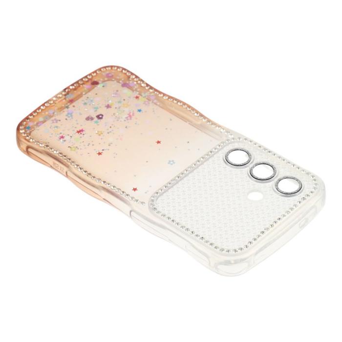 OEM - Mobilskal för Samsung Galaxy S26 Glitter Epoxy TPU - Gradient Orange
