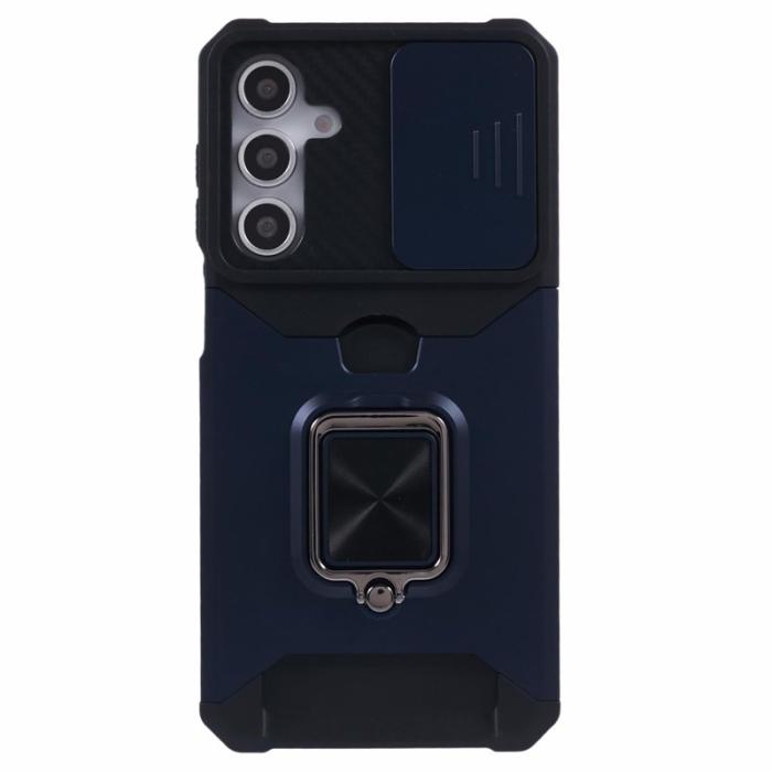 OEM - Mobilskal för Samsung Galaxy S26 Plus Kickstand PC + TPU - Mörkblå