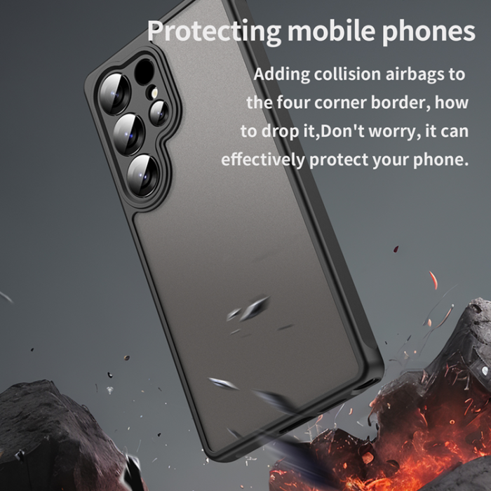 WANLONFENG - WANLONFENG Galaxy S25 Ultra Mobilskal FD Series Skin - Svart