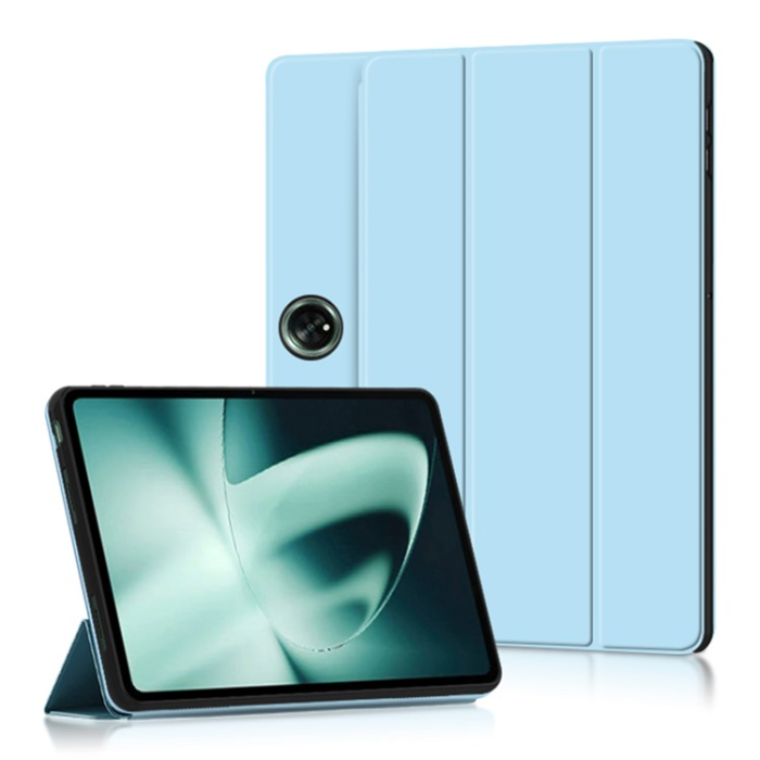 A-One Brand - OnePlus Pad Fodral Tri-Fold Stand Drop-Proof PU-Läder - Blå