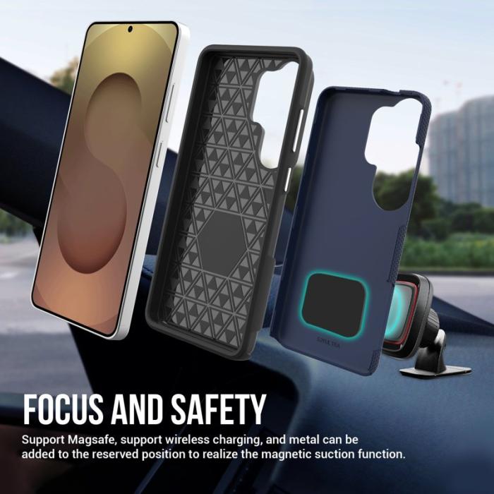 OEM - Mobilskal för Samsung Galaxy S26 Ultra TPU + PC Anti-Drop - Marinblå