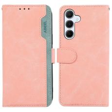 ABEEL - ABEEL Samsung Galaxy A36 5G Pl&aring;nboksfodral Splicing Konstl&auml;der Rosa
