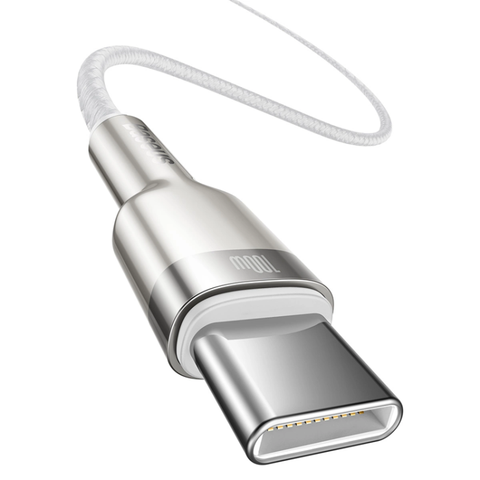 BASEUS - Baseus USB-C till USB-C kabel Cafule Series Metal 100W 5A 1m
