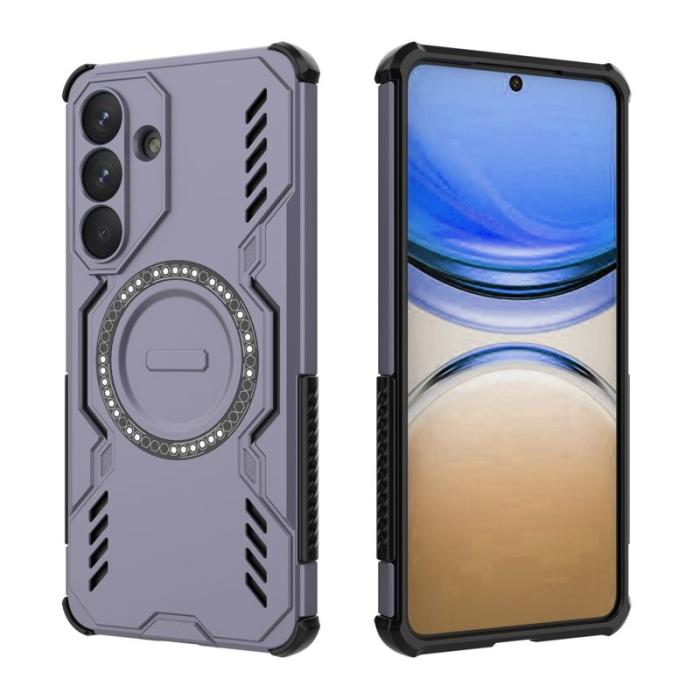 OEM - Mobilskal till Samsung Galaxy S26 Plus Magnetiskt Butterfly Armor PC + TPU Lila
