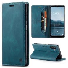 AUTSPACE - AUTSPACE A01 Pl&aring;nboksfodral f&ouml;r Samsung Galaxy A13 5G - Konstl&auml;der - Bl&aring;