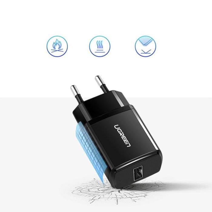UTGATT5 - Ugreen Väggladdare USB 2.1A - Svart
