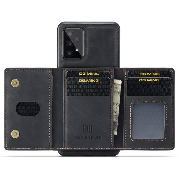 DG.MING - DG.MING M2 Series 2-in-1 Wallet Mobilskal för Samsung Galaxy A53 5G - Svart