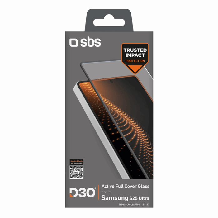 SBS - SBS Galaxy S25 Ultra Härdat glas Skärmskydd D3O med Ram