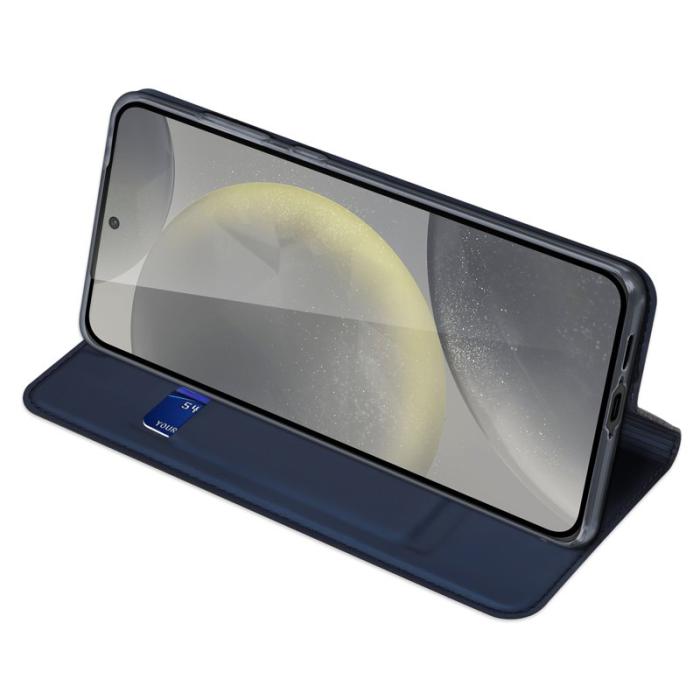 Dux Ducis - DUX DUCIS Skin Pro Series Samsung Galaxy S24 FE Fodral KonstLäder - Blå