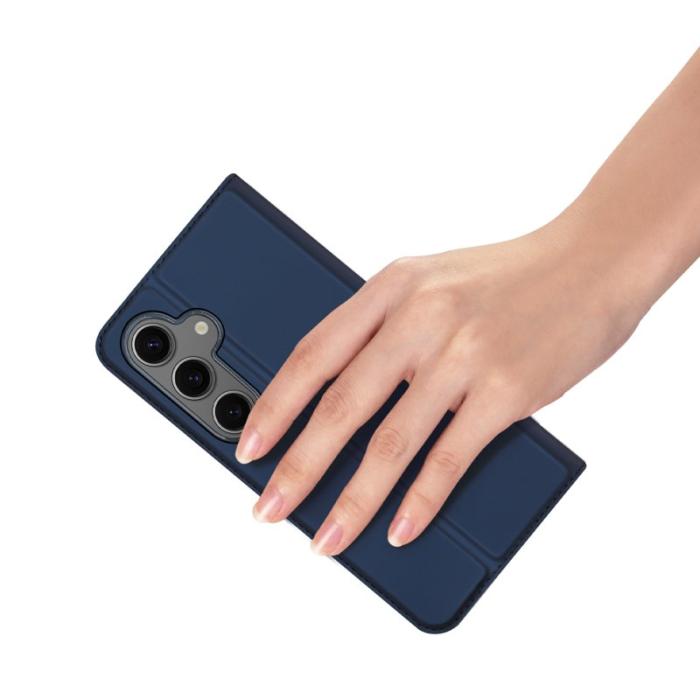Dux Ducis - DUX DUCIS Skin Pro Series Samsung Galaxy S24 FE Fodral KonstLäder - Blå