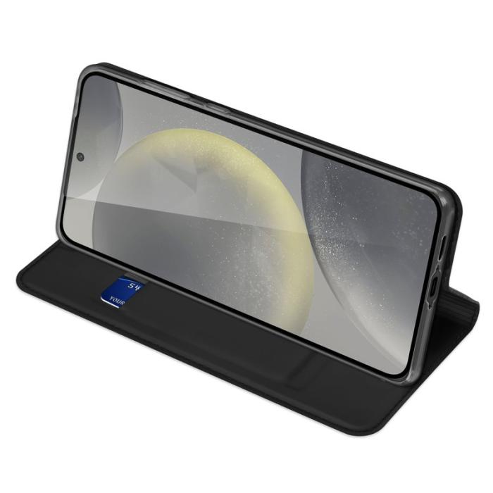 Dux Ducis - DUX DUCIS Skin Pro Series Samsung Galaxy S24 FE Fodral KonstLäder - Svart