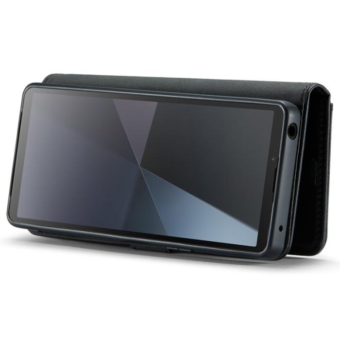 DG.MING - DG.MING Sony Xperia 10 VI Plånboksfodral 2 i 1 Avtagbar Äkta läder - Svart
