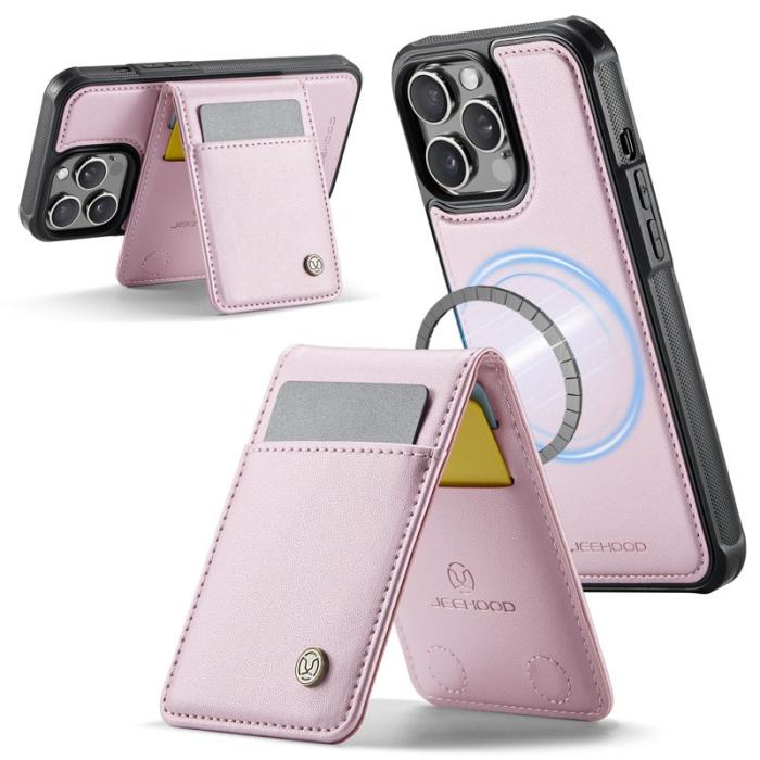 JEEHOOD - JEEHOOD J06 Mobilskal till iPhone 12 Pro Max Läder MagSafe Rosa